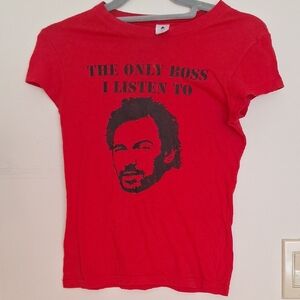 Red Graphic Muscle Tee